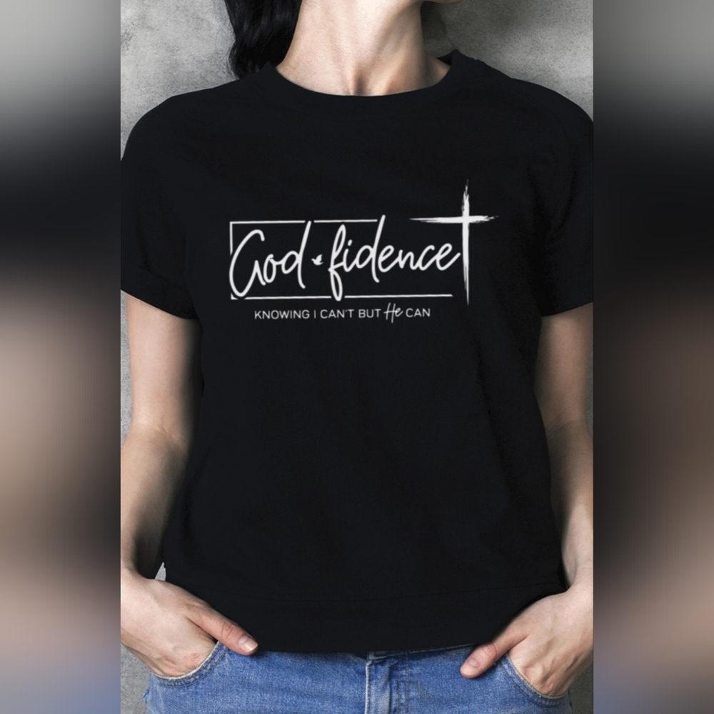 #63 🛑L "GOD*FIDENCE" FABULOUS VINTAGE GRAPHIC TEE T-Shirt